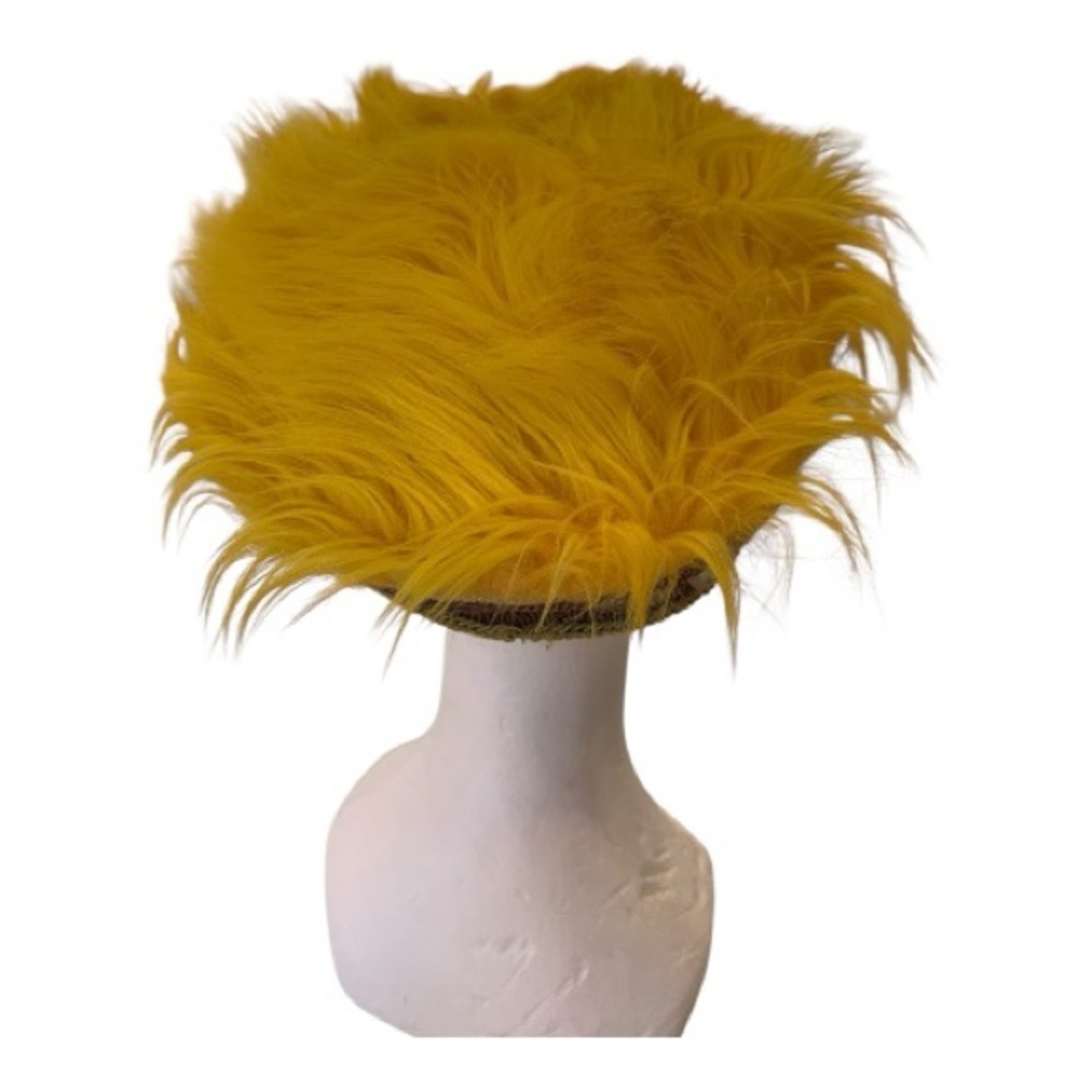 Reversible faux fur vest with matching captain hat. Burningman vest & hat size L - Picture 7 of 7